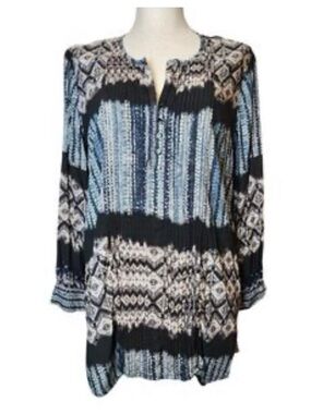 Tolani Collection Tunic with Pleat detail Sz XL petite